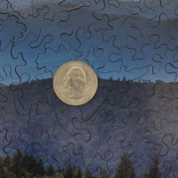 Blue Ridge Sunset - 200 Piece Wooden Jigsaw Puzzle - Nautilus Puzzles - Wooden Jigsaw Puzzles For Adults