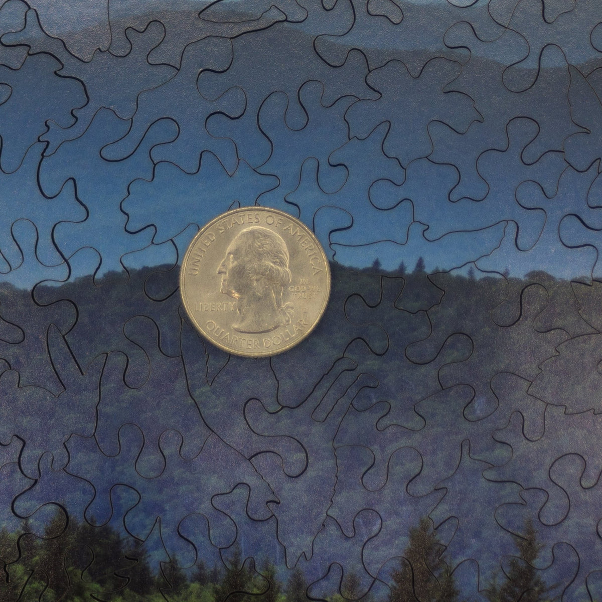 Blue Ridge Sunset - 200 Piece Wooden Jigsaw Puzzle - Nautilus Puzzles - Wooden Jigsaw Puzzles For Adults