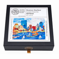 Boston Harbor (450 Piece Wooden Jigsaw Puzzle) - Nautilus Puzzles - Wooden Jigsaw Puzzles For Adults