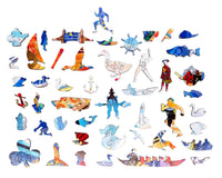 Boston Harbor (450 Piece Wooden Jigsaw Puzzle) - Nautilus Puzzles - Wooden Jigsaw Puzzles For Adults
