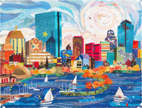 Boston Harbor (450 Piece Wooden Jigsaw Puzzle) - Nautilus Puzzles - Wooden Jigsaw Puzzles For Adults