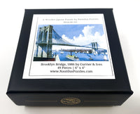 Brooklyn Bridge, 1886 (49 Piece Mini Wooden Jigsaw Puzzle) - Nautilus Puzzles - Wooden Jigsaw Puzzles For Adults