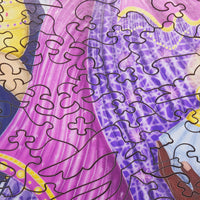 Stave wooden puzzles