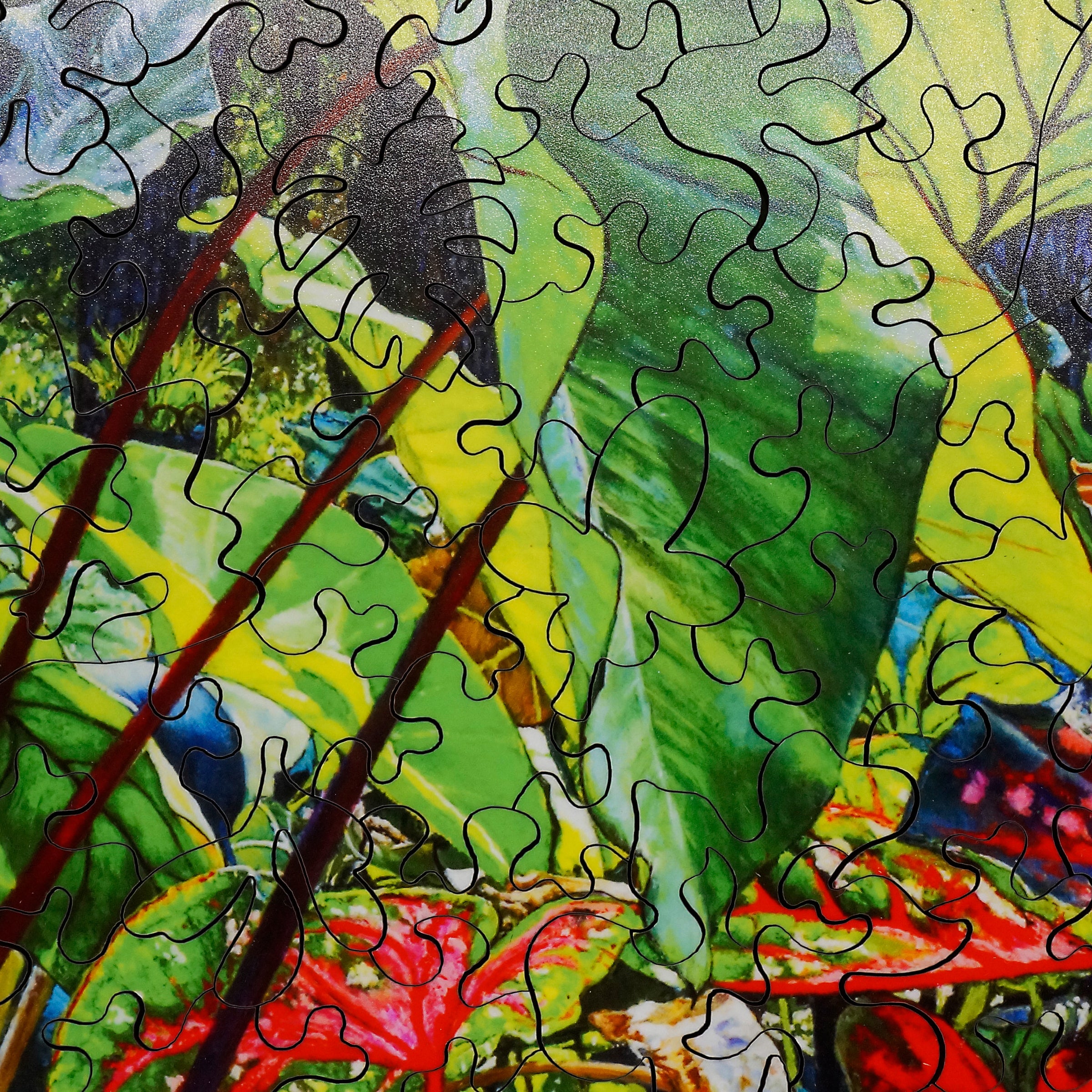 Mosaic wooden jigsaw puzzles