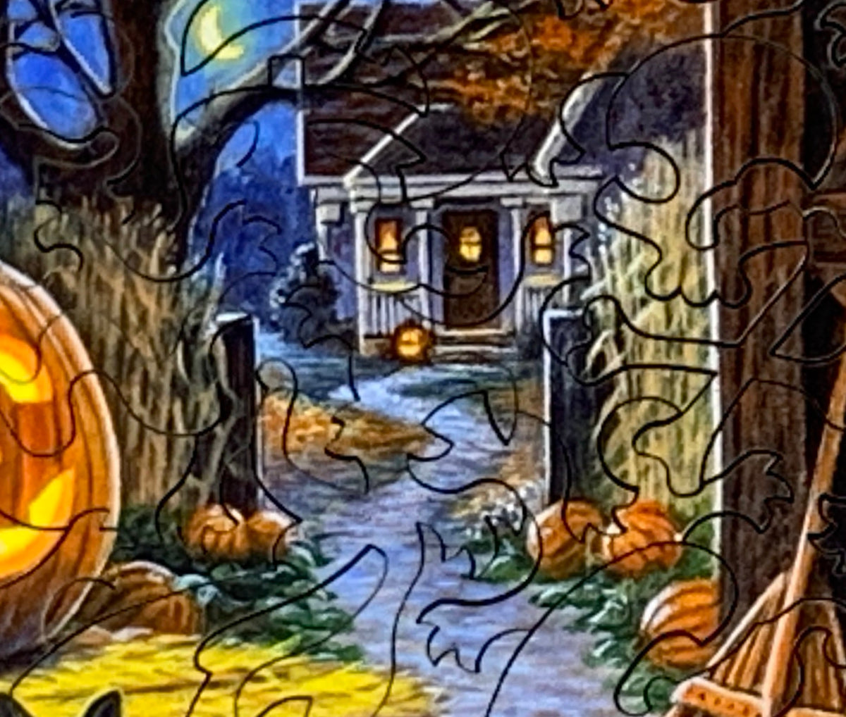 Cat O'Lantern (47 Piece Mini Halloween Jigsaw Puzzle) - Nautilus Puzzles - Wooden Jigsaw Puzzles For Adults
