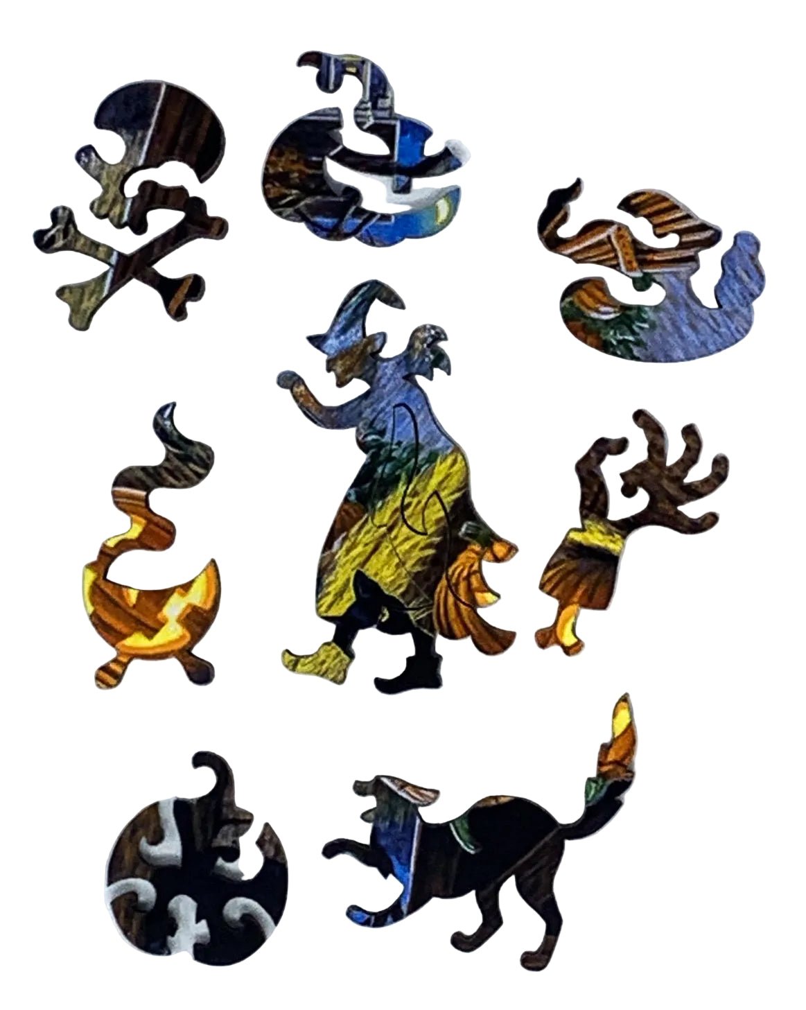 Cat O'Lantern (47 Piece Mini Halloween Jigsaw Puzzle) - Nautilus Puzzles - Wooden Jigsaw Puzzles For Adults