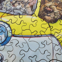 Cats Away (200 Piece Wooden Jigsaw Puzzle) - Nautilus Puzzles - Wooden Jigsaw Puzzles For Adults