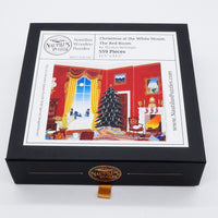 Christmas at the White House, the Red Room (559 Piece Wooden Jigsaw Puzzle) - Nautilus Puzzles - Wooden Jigsaw Puzzles For Adults