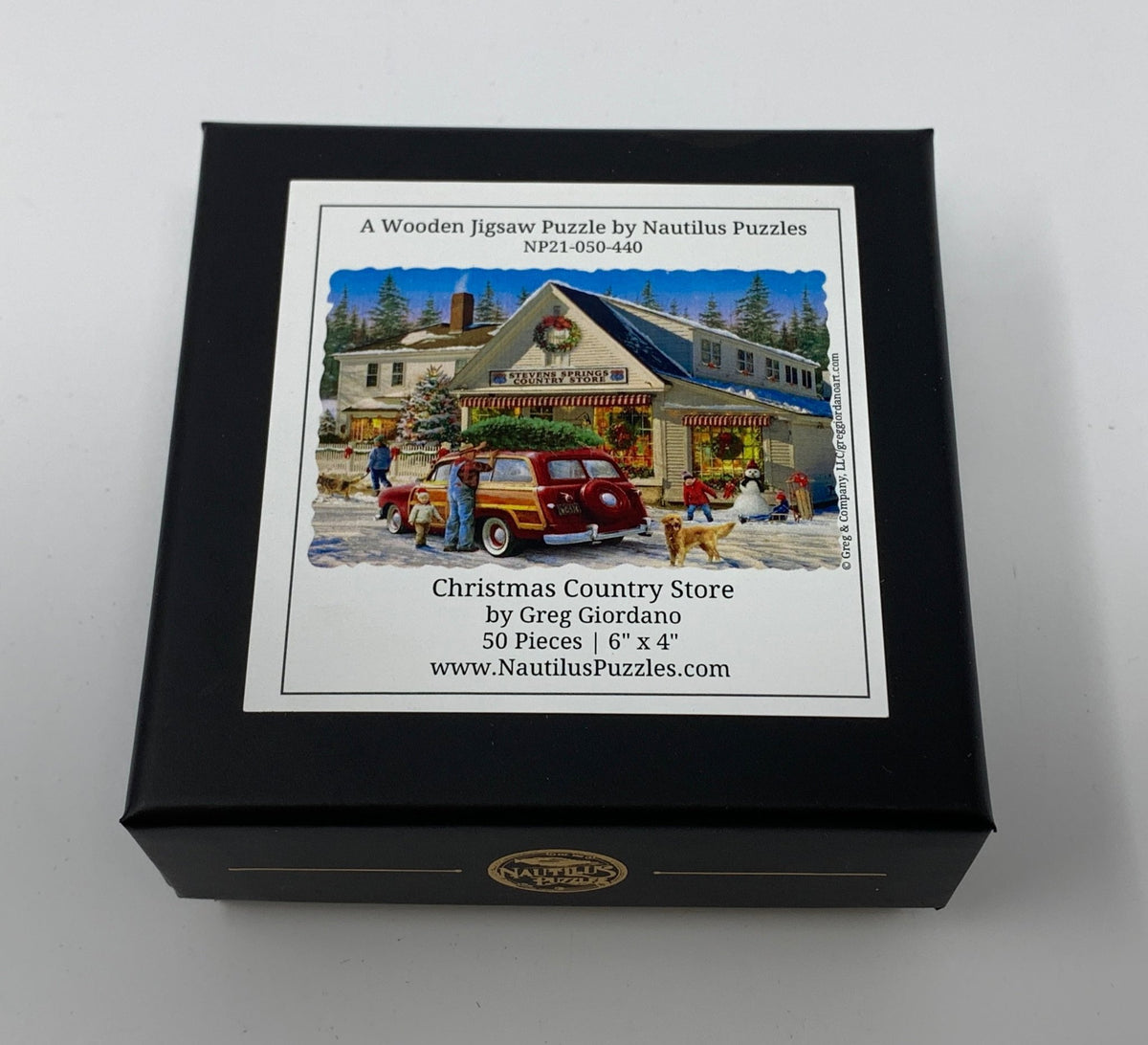Christmas Country Store - 50 Piece Mini Christmas Wooden Jigsaw Puzzle - Nautilus Puzzles - Wooden Jigsaw Puzzles For Adults