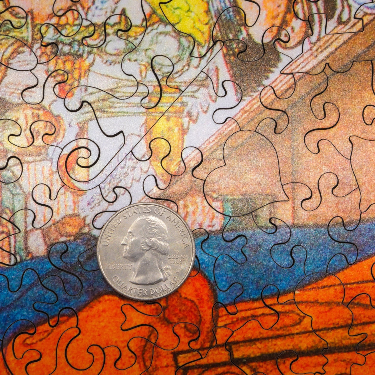 Christmas Eve (525 Pieces) Christmas Wooden Jigsaw Puzzle - Nautilus Puzzles - Wooden Jigsaw Puzzles For Adults