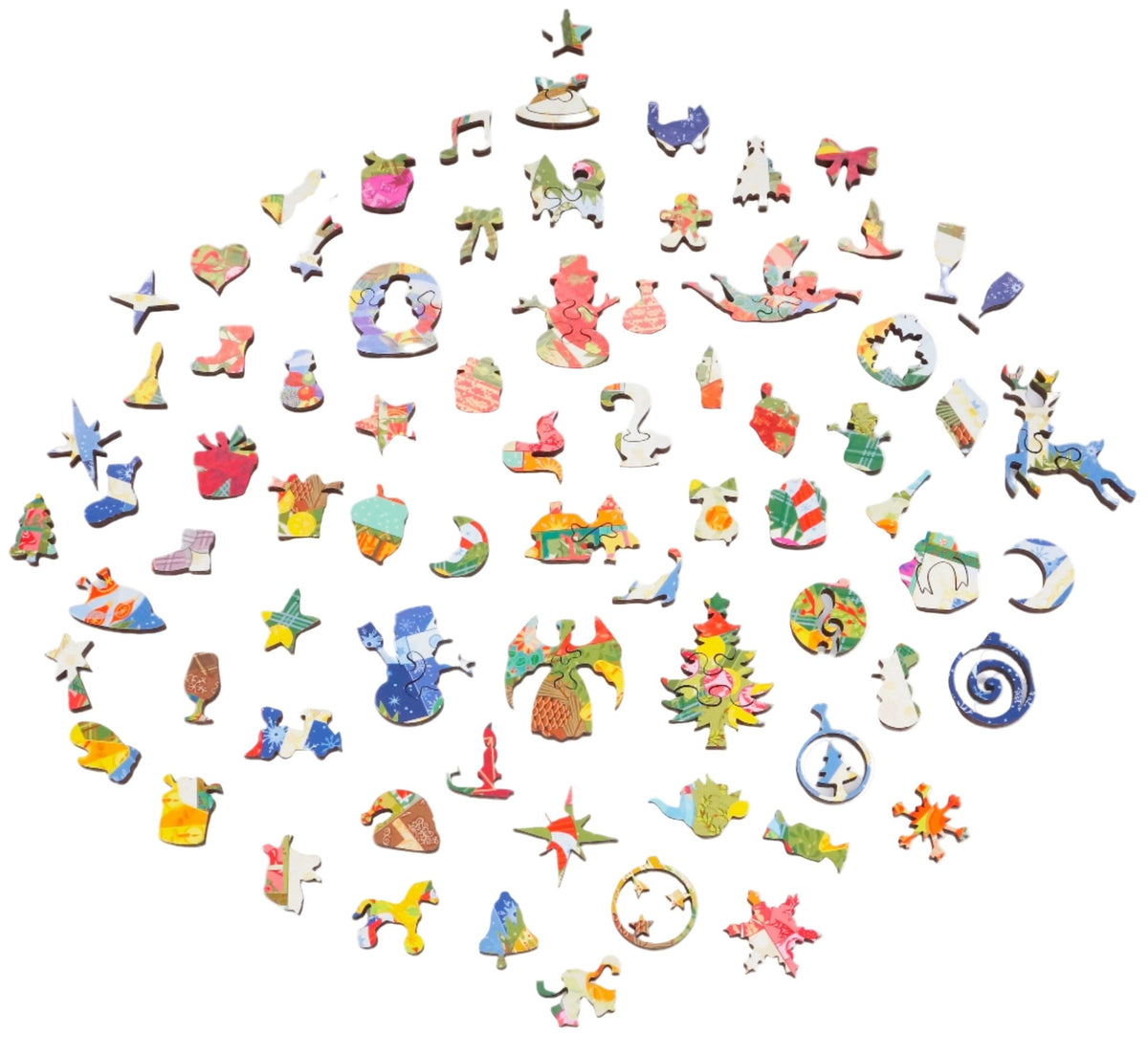 Christmas Quilt (548 Pieces) Christmas Wooden Jigsaw Puzzle - Nautilus Puzzles - Wooden Jigsaw Puzzles For Adults