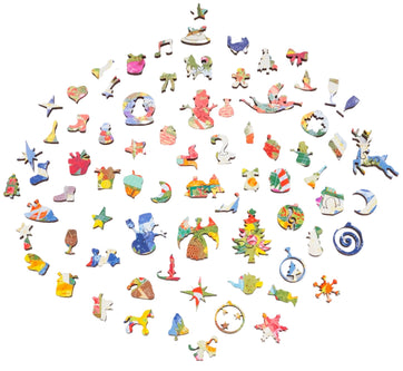 Christmas Quilt (548 Pieces) Christmas Wooden Jigsaw Puzzle - Nautilus Puzzles - Wooden Jigsaw Puzzles For Adults