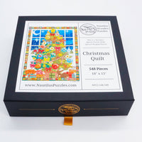 Christmas Quilt (548 Pieces) Christmas Wooden Jigsaw Puzzle - Nautilus Puzzles - Wooden Jigsaw Puzzles For Adults