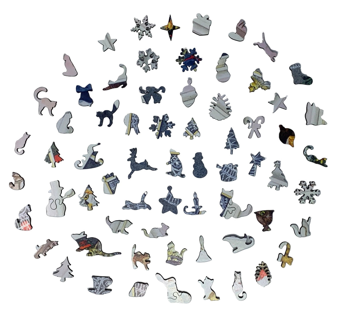 Christmas Snack - 375 Piece Wooden Jigsaw Puzzle - Nautilus Puzzles - Wooden Jigsaw Puzzles For Adults