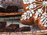 Cocoa Time (50 Piece Mini Christmas Wooden Jigsaw Puzzle) - Nautilus Puzzles - Wooden Jigsaw Puzzles For Adults