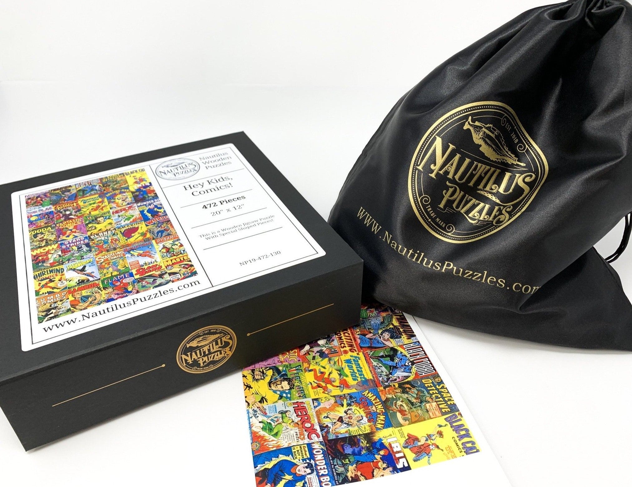 Hey Kids, Comics! (472 Piece Wooden Jigsaw Puzzle) - Nautilus Puzzles - Wooden Jigsaw Puzzles For Adults