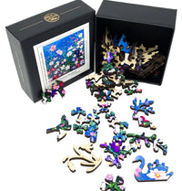 Cosmos Meadow (48 Piece Mini Wooden Jigsaw Puzzle) - Nautilus Puzzles - Wooden Jigsaw Puzzles For Adults