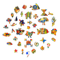 Crazy Quilt (450 Piece Wooden Jigsaw Puzzle) - Nautilus Puzzles - Wooden Jigsaw Puzzles For Adults