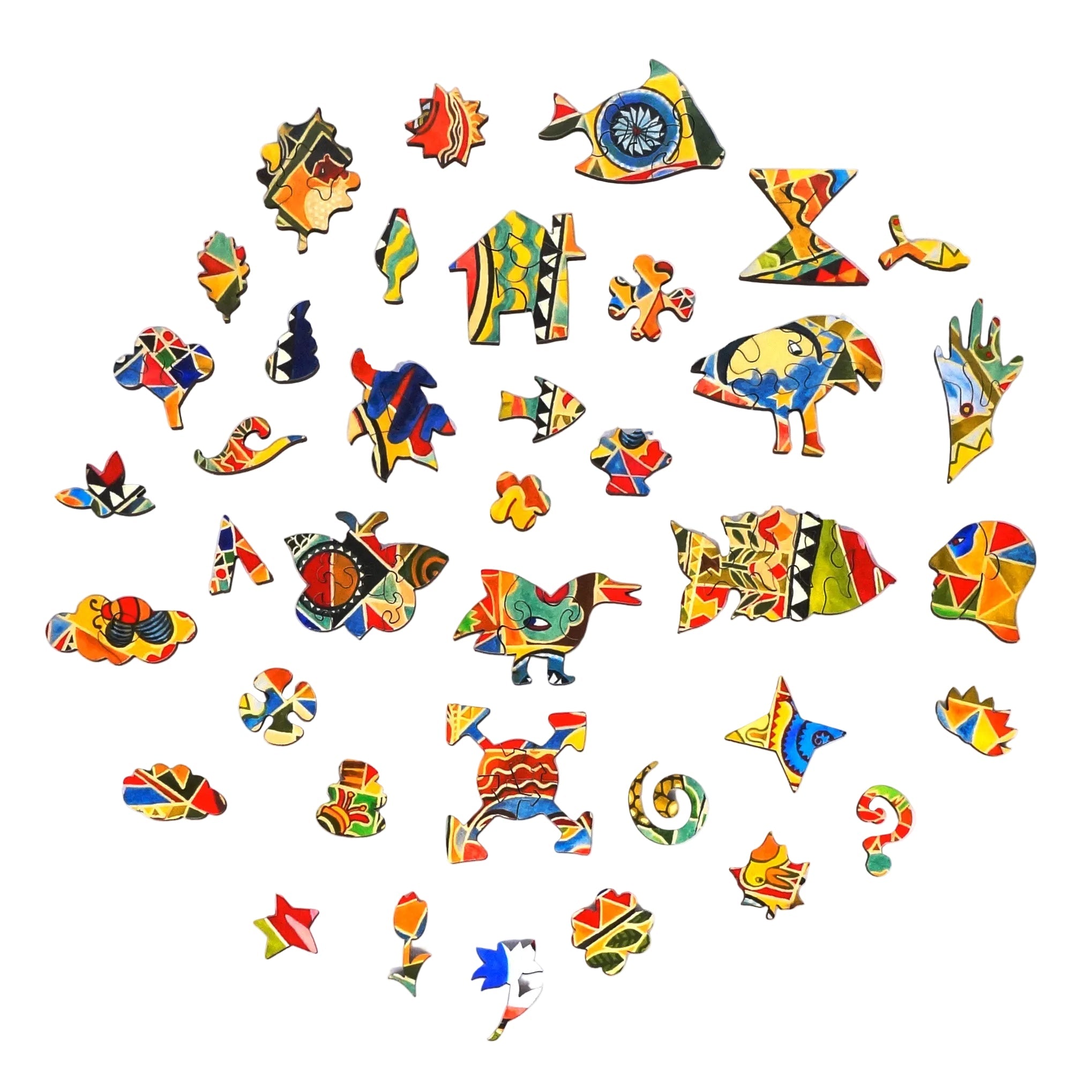 Crazy Quilt (450 Piece Wooden Jigsaw Puzzle) - Nautilus Puzzles - Wooden Jigsaw Puzzles For Adults