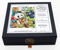 Creature Comforts (250 Pieces) Wooden Jigsaw Puzzle - Nautilus Puzzles - Wooden Jigsaw Puzzles For Adults