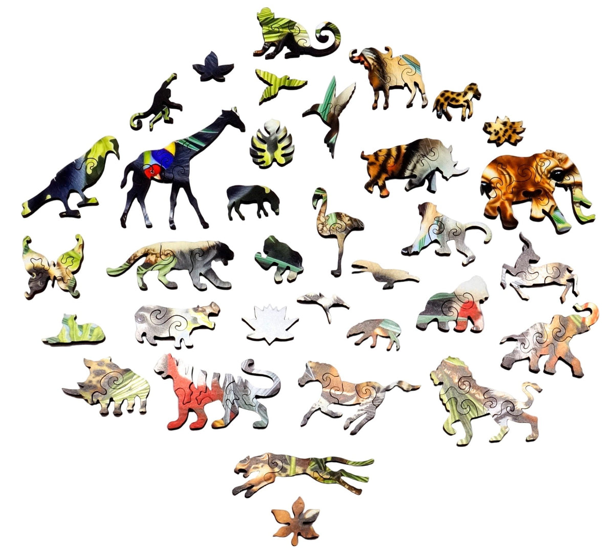 Creature Comforts (250 Pieces) Wooden Jigsaw Puzzle - Nautilus Puzzles - Wooden Jigsaw Puzzles For Adults