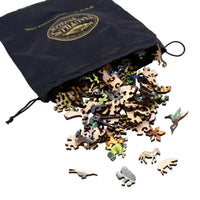Creature Comforts (250 Pieces) Wooden Jigsaw Puzzle - Nautilus Puzzles - Wooden Jigsaw Puzzles For Adults