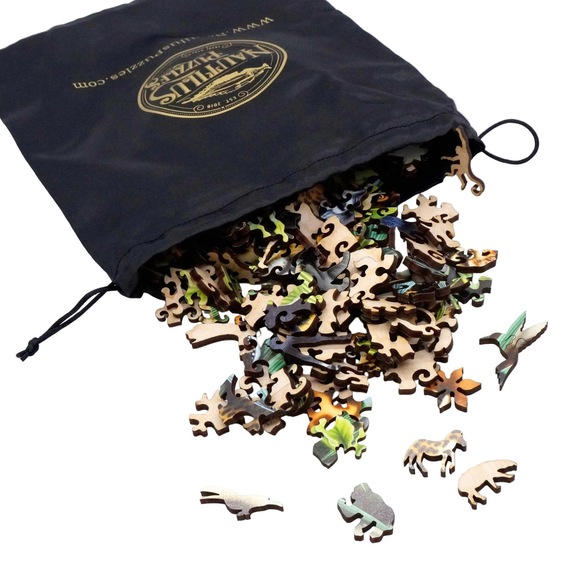 Creature Comforts (250 Pieces) Wooden Jigsaw Puzzle - Nautilus Puzzles - Wooden Jigsaw Puzzles For Adults