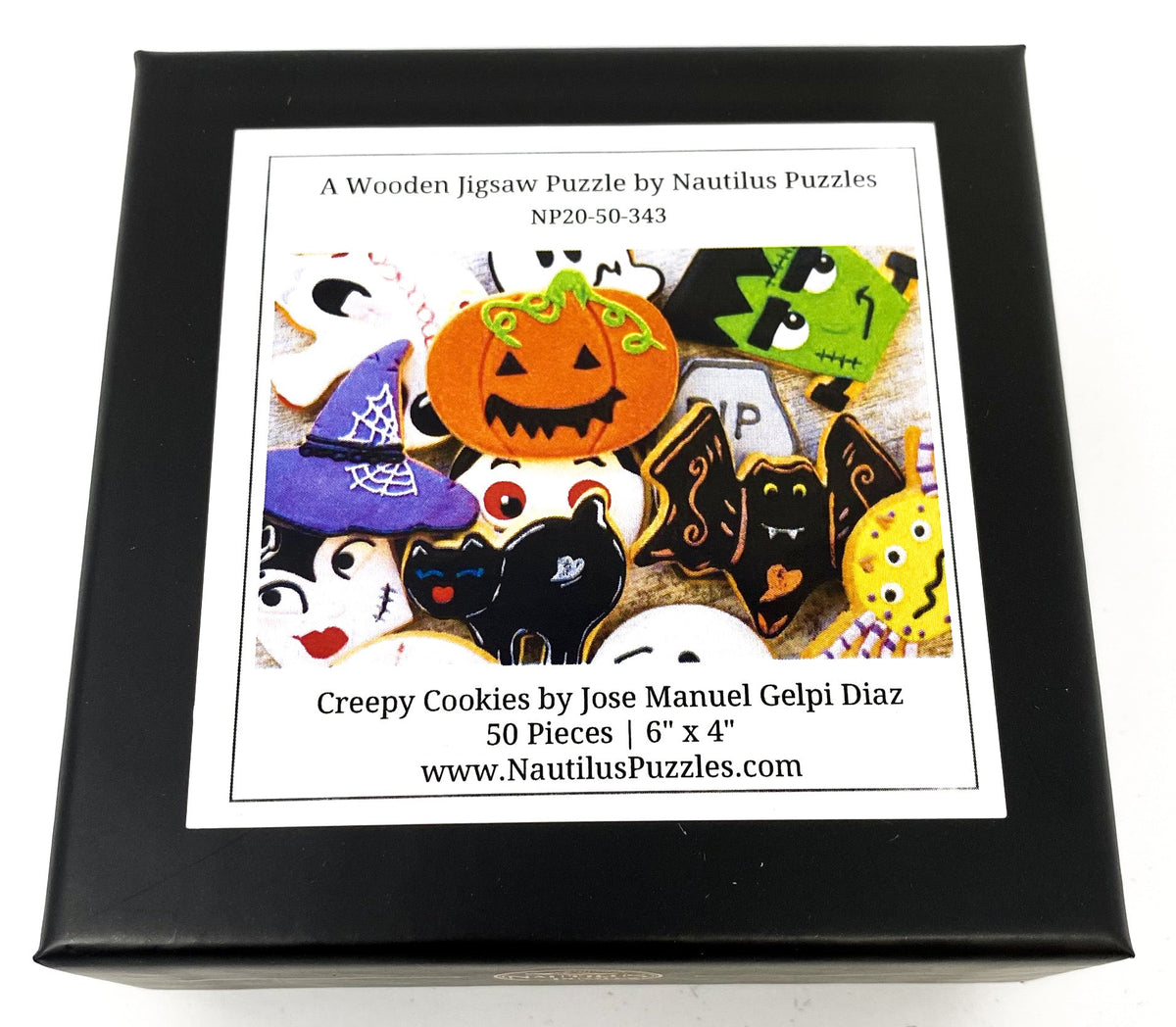 Creepy Cookies (50 Pieces) Mini Halloween Wooden Jigsaw Puzzle - Nautilus Puzzles - Wooden Jigsaw Puzzles For Adults