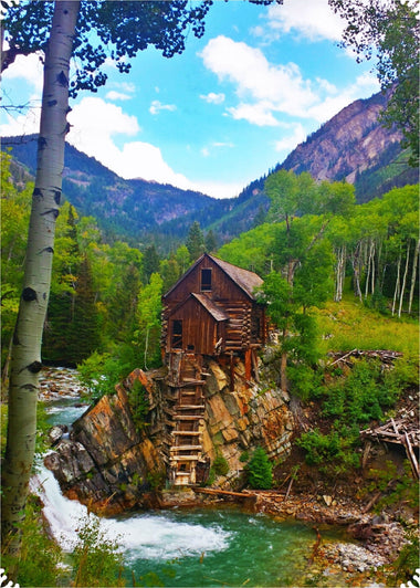 Crystal Mill, Colorado (200 Piece Wooden Jigsaw Puzzle) - Nautilus Puzzles - Wooden Jigsaw Puzzles For Adults