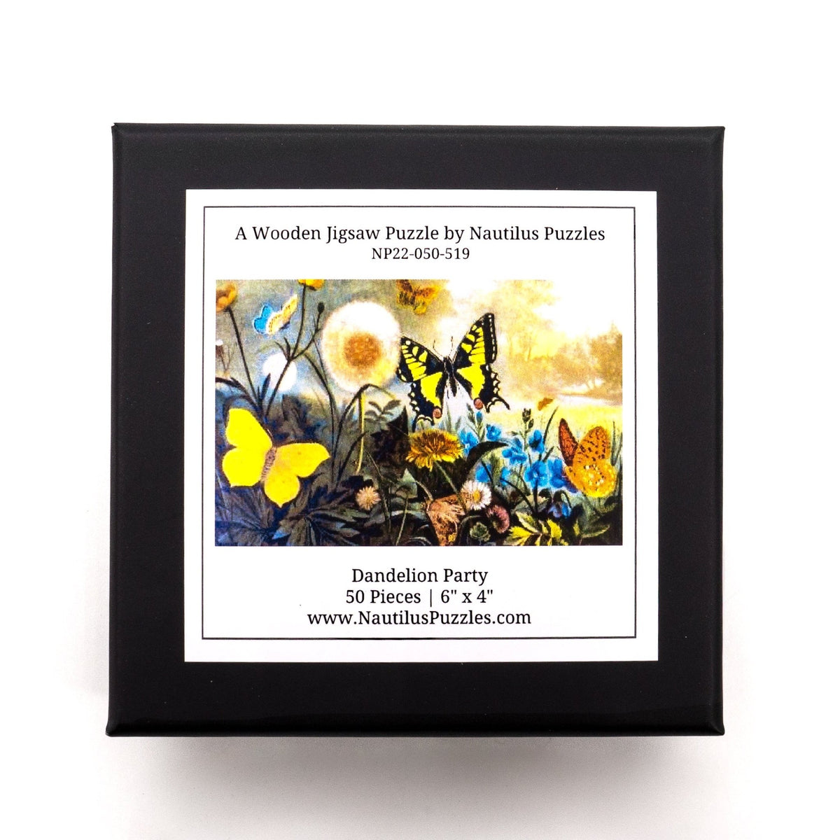 Dandelion Party - 50 Piece Mini Wooden Jigsaw Puzzle - Nautilus Puzzles - Wooden Jigsaw Puzzles For Adults