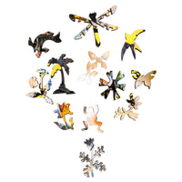 Dandelion Party - 50 Piece Mini Wooden Jigsaw Puzzle - Nautilus Puzzles - Wooden Jigsaw Puzzles For Adults