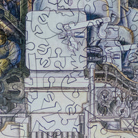 Detroit Industry - North Wall by Diego Rivera (609 Piece Wooden Jigsaw Puzzle) - Nautilus Puzzles - Wooden Jigsaw Puzzles For Adults