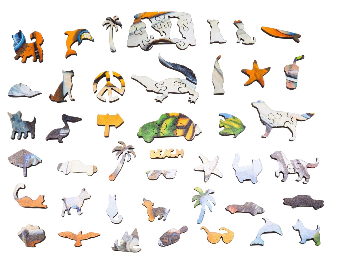 Dog Days of Summer (250 Piece Wooden Jigsaw Puzzle) - Nautilus Puzzles - Wooden Jigsaw Puzzles For Adults
