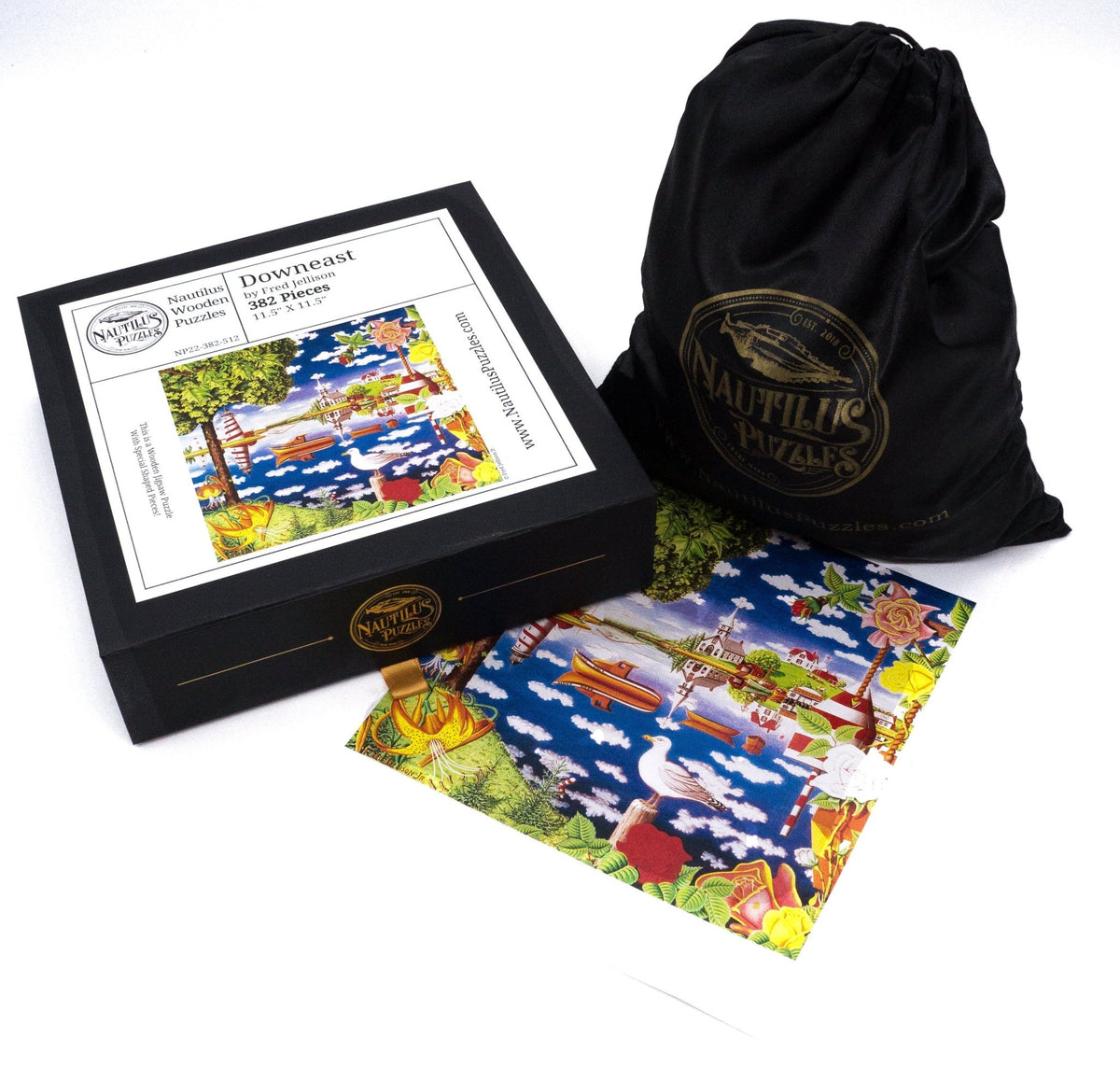 Downeast (382 Piece Wooden Jigsaw Puzzle) - Nautilus Puzzles - Wooden Jigsaw Puzzles For Adults