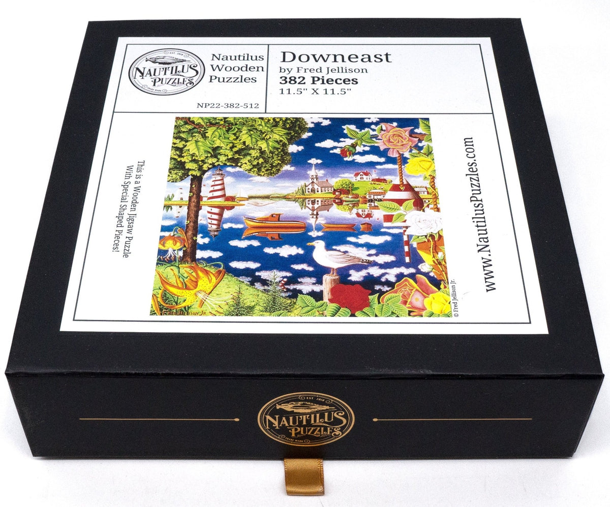 Downeast (382 Piece Wooden Jigsaw Puzzle) - Nautilus Puzzles - Wooden Jigsaw Puzzles For Adults