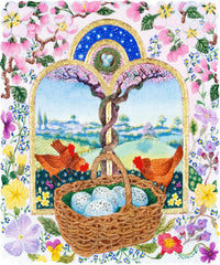 Easter Basket. 75 Pieces. Mini Puzzle. - Nautilus Puzzles - Wooden Jigsaw Puzzles For Adults
