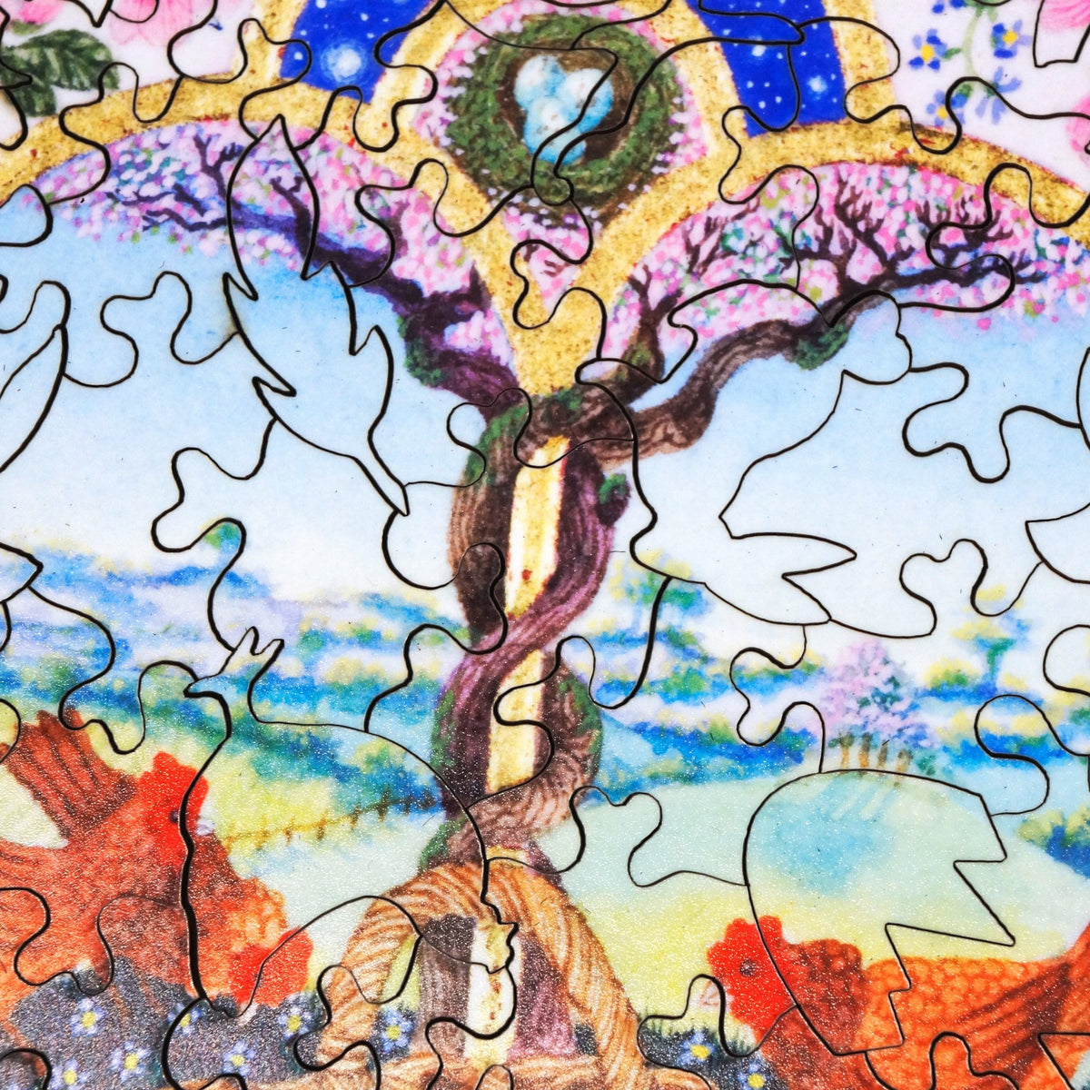 Easter Basket. 75 Pieces. Mini Puzzle. - Nautilus Puzzles - Wooden Jigsaw Puzzles For Adults