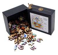 Easter Basket. 75 Pieces. Mini Puzzle. - Nautilus Puzzles - Wooden Jigsaw Puzzles For Adults