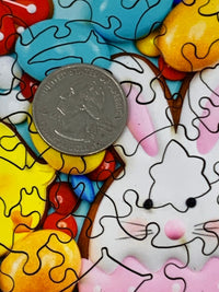 Easter Cookies (60 Piece Mini Wooden Jigsaw Puzzle) - Nautilus Puzzles - Wooden Jigsaw Puzzles For Adults