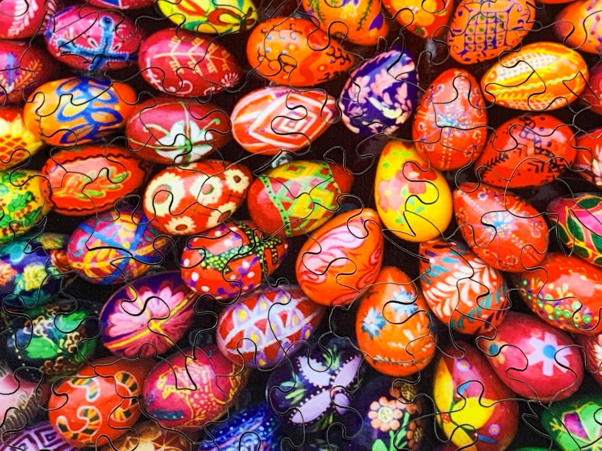 Easter Spiral (420 Piece Easter Wooden Jigsaw Puzzle) - Nautilus Puzzles - Wooden Jigsaw Puzzles For Adults