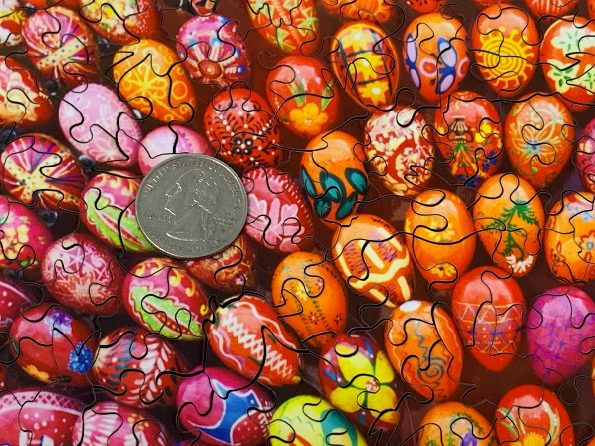 Easter Spiral (420 Piece Easter Wooden Jigsaw Puzzle) - Nautilus Puzzles - Wooden Jigsaw Puzzles For Adults