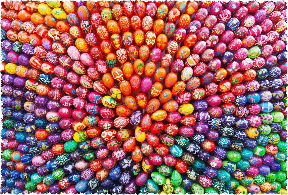 Easter Spiral (420 Piece Easter Wooden Jigsaw Puzzle) - Nautilus Puzzles - Wooden Jigsaw Puzzles For Adults