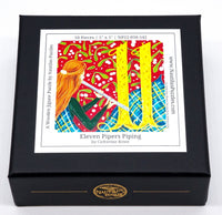 Eleven Pipers Piping (50 Piece Mini Wooden Jigsaw Puzzle) - Nautilus Puzzles - Wooden Jigsaw Puzzles For Adults