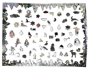 First Snow of Winter (475 Piece Wooden Jigsaw Puzzle) - Nautilus Puzzles - Wooden Jigsaw Puzzles For Adults