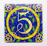 Five Gold Rings (50 Piece Mini Wooden Jigsaw Puzzle) - Nautilus Puzzles - Wooden Jigsaw Puzzles For Adults