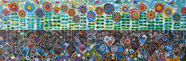 Flower Garden Blues (132 Piece Wooden Jigsaw Puzzle) - Nautilus Puzzles - Wooden Jigsaw Puzzles For Adults