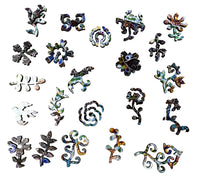 Flower Garden Blues (132 Piece Wooden Jigsaw Puzzle) - Nautilus Puzzles - Wooden Jigsaw Puzzles For Adults