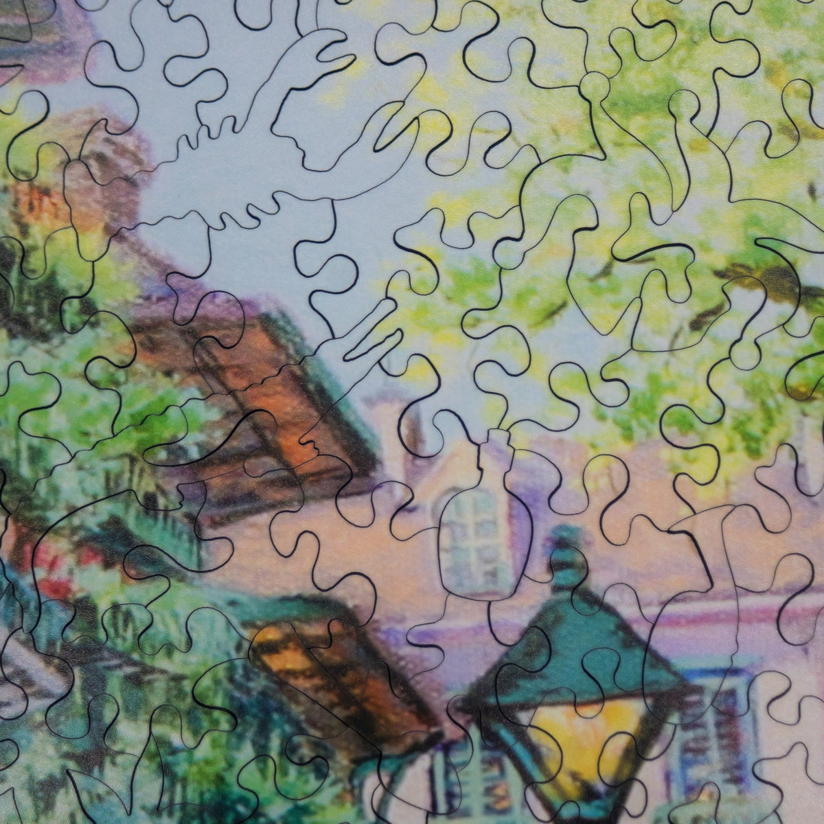 French Quarter, New Orleans (501 Piece Wooden Jigsaw Puzzle) - Nautilus Puzzles - Wooden Jigsaw Puzzles For Adults