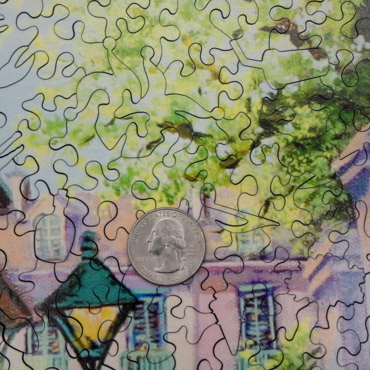 French Quarter, New Orleans (501 Piece Wooden Jigsaw Puzzle) - Nautilus Puzzles - Wooden Jigsaw Puzzles For Adults