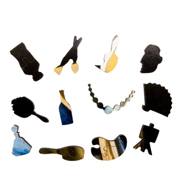 Girl With a Pearl Earring (54 Piece Mini Wooden Jigsaw Puzzle) - Nautilus Puzzles - Wooden Jigsaw Puzzles For Adults